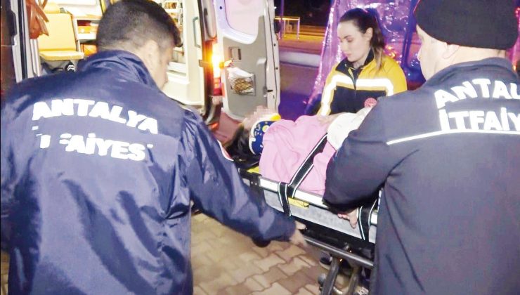 Burcu 5 metreden ‘düştü’